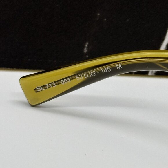 NEW SAINT LAURENT SUNGLASSES GREEN BROWN UNISEX EYEWEAR SAINT LAURENT SL713 004